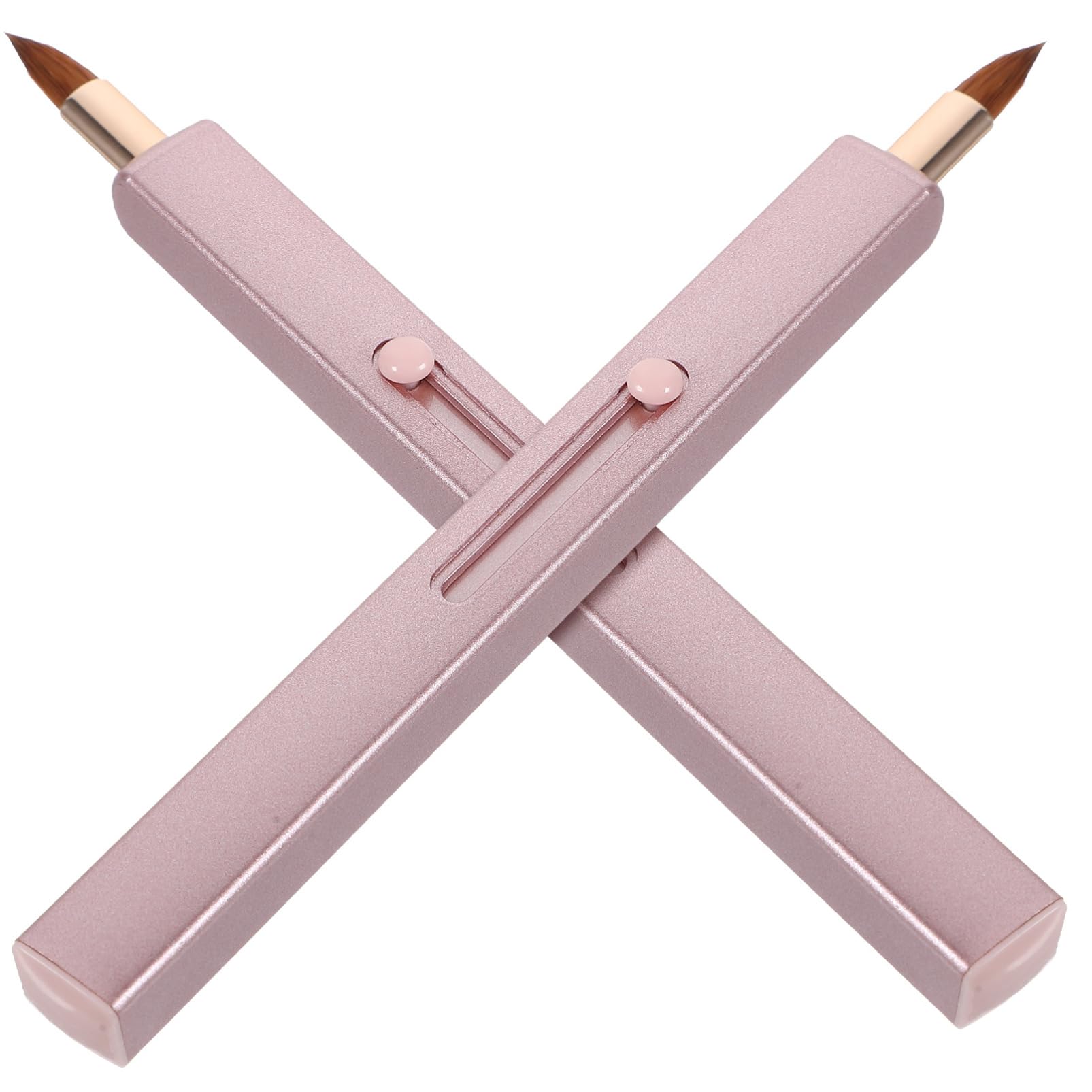 BELLIFFY Precision Lip Brush Applicator Set Retractable Lip Brush Double-sided Compact Travel-ready Makeup Tool for Women