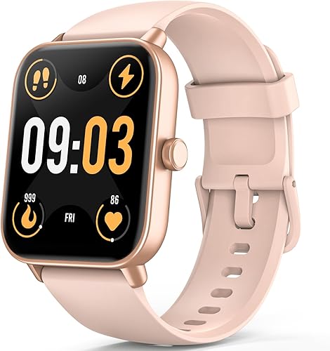 Relojes inteligentes para mujer, pantalla HD de 1.8 pulgadas, compatible con iPhoneAndroid (respuestashacer llamadas), más de 110 modos deportivos