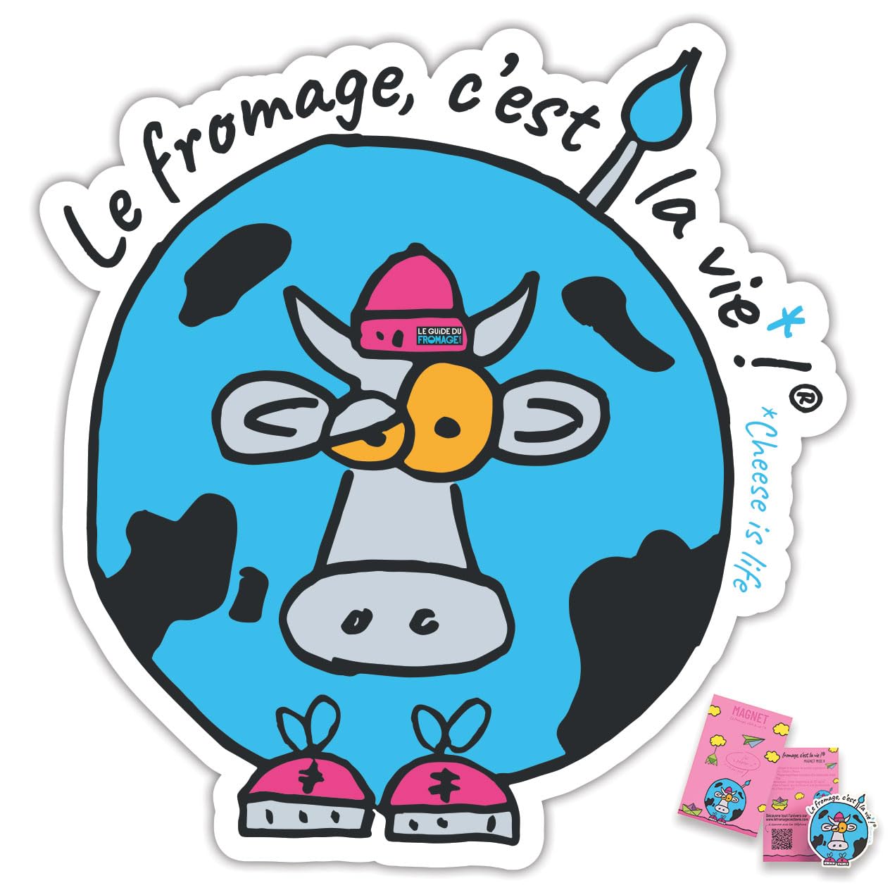 Vache Magnétique Réfrigérateur Rond Décoratifs Aimant Pour Tableau Blanc Tableau Magnetique