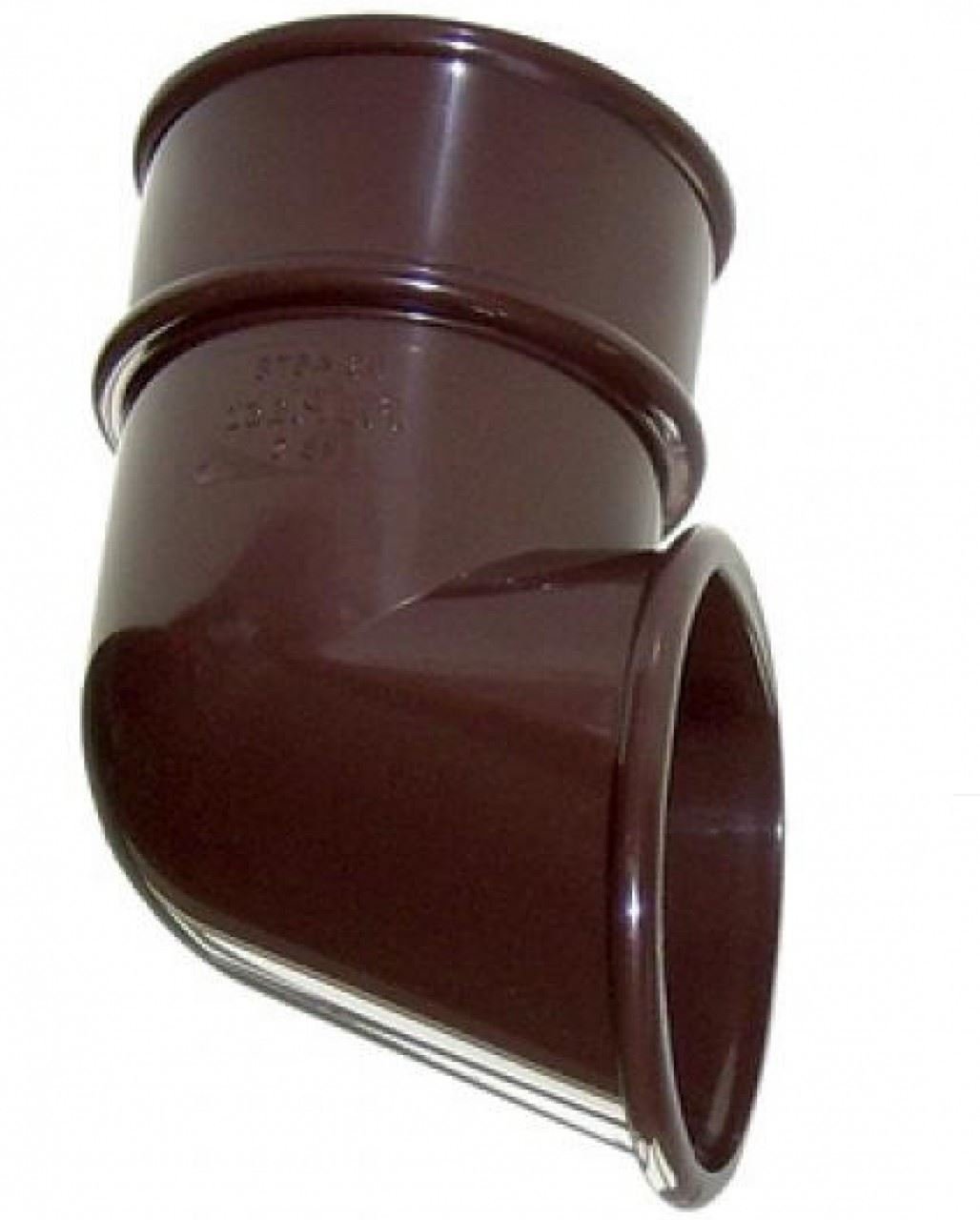 FLOPLAST 68mm Round Gutter Pipe Shoe - Brown