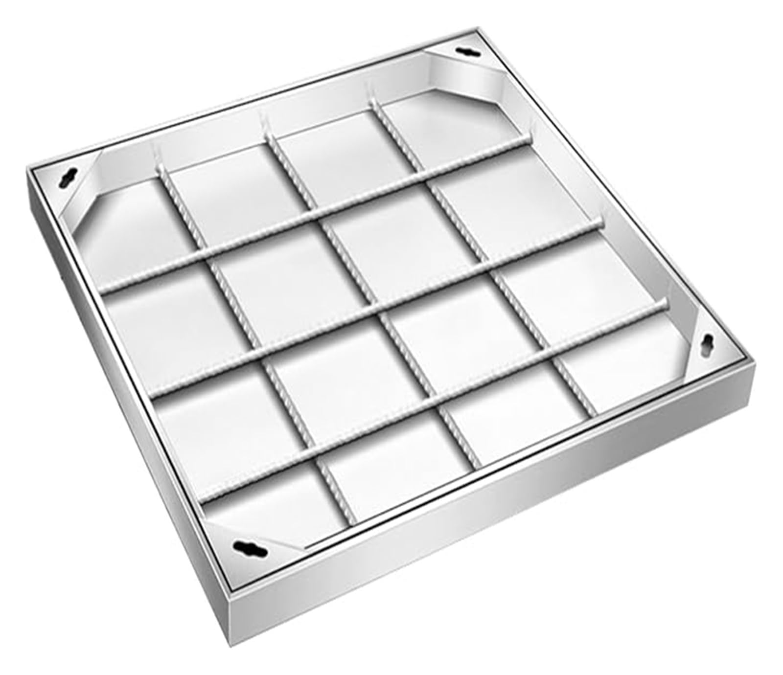 Stainless Steel Inspection Cover & Frame Hidden Drainage Pit Cover Square Access Lid for Sewage Systems& Waterproof Wastewater Management Solution
