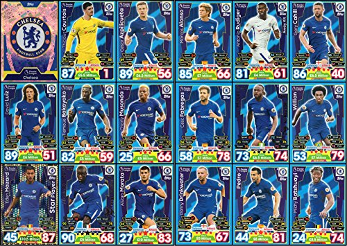 Preisvergleich Produktbild Match Attax 2017 / 18 Chelsea Full 18 Karte Team Set 17 / 18