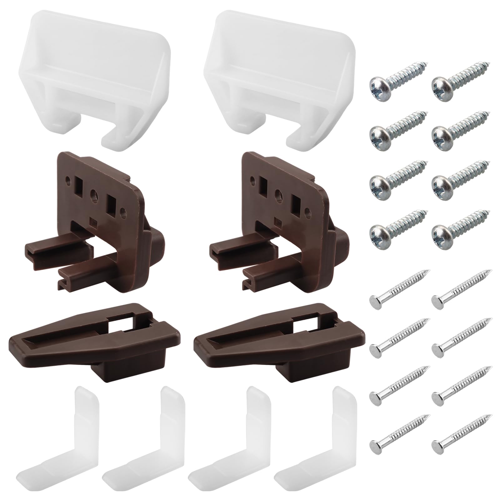 Guides de tiroir R 7321 blanc et glissières R 7221 pour réparation de commode