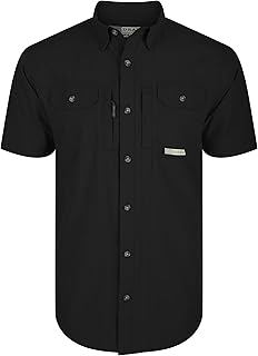 Drake Men's Wingshooter Trey Casual Athletic Lightweight Moisture Wicking Short Sleeve Shirt