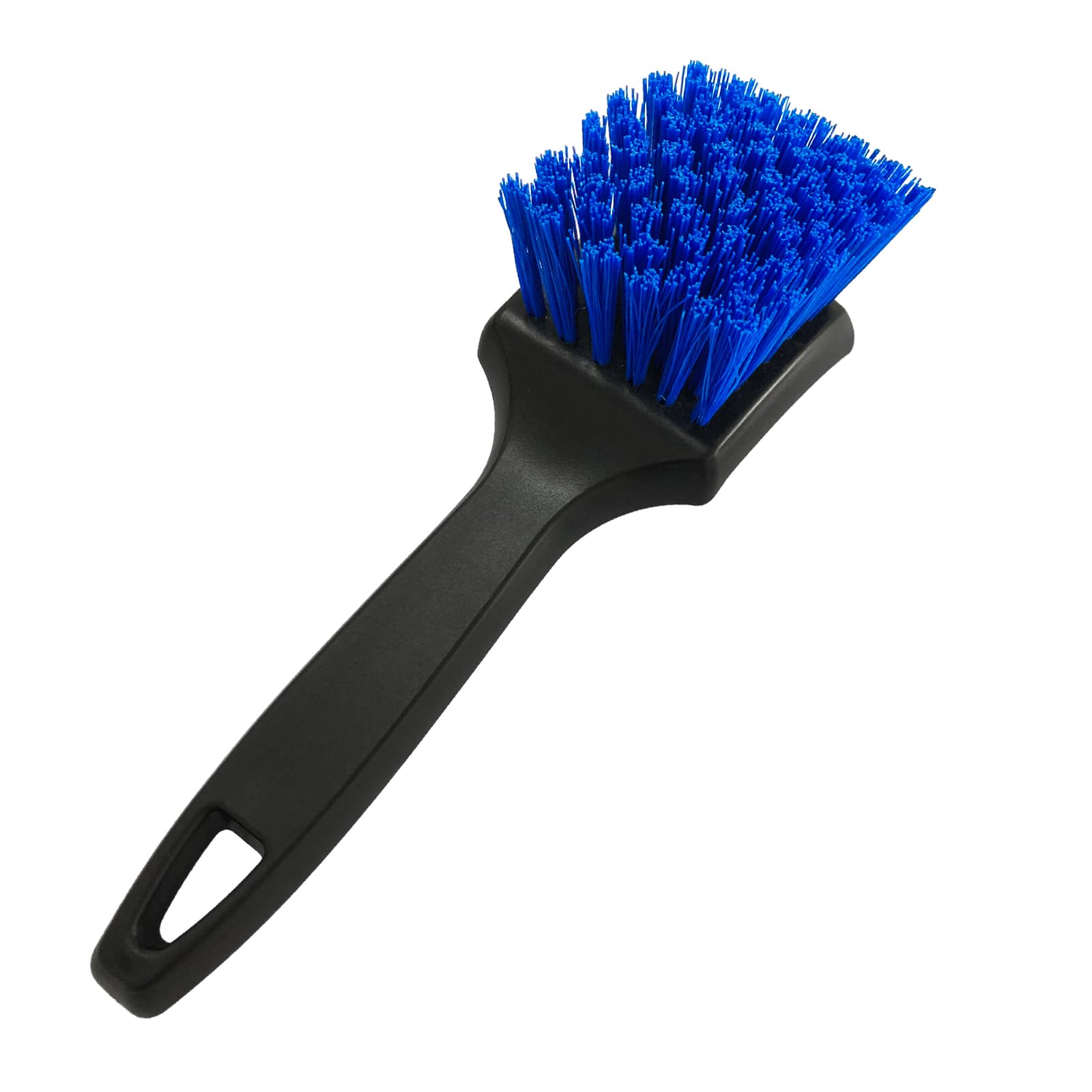 Ziciner Car Wash Brush, No Scratch Wheel & Tire Brush for Car Rim, Short Handled Stiff Bristle Tire Cleaner for Car Detailing, Auto Cleaning Brush for Car Interior & Exterior (Blue)