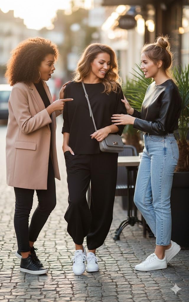 Hausanzug Damen Zweiteiler Cozy Lounge Set BequemerJogger für Frühling & Herbst Weiche Jogginghose & Pullover 6171