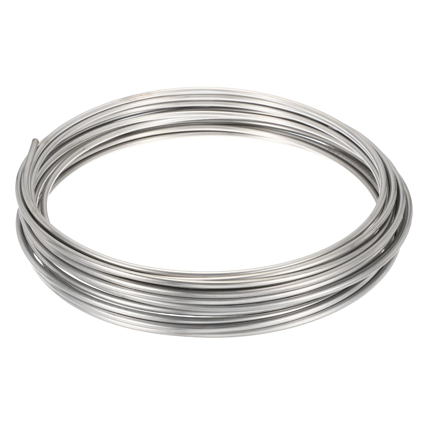 sourcing map Stainless Steel Tubing Coil, 1/64" Wall Thickness 1/4" OD x 49.21 ft Industrial 304 Stainless Steel Coil Tube, Flexible Welded Steel Tubing Round Metal Pipe, Silver Tone โ image 1