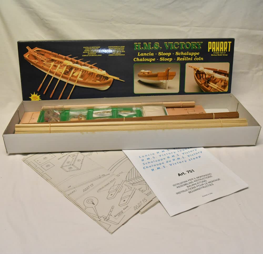 Generico - Mantua Model 751 - SCIALUPPA H.M.S. VICTORY - 1:16 - Komplettes Montageset aus Holz und Metall zur Selbstmontage