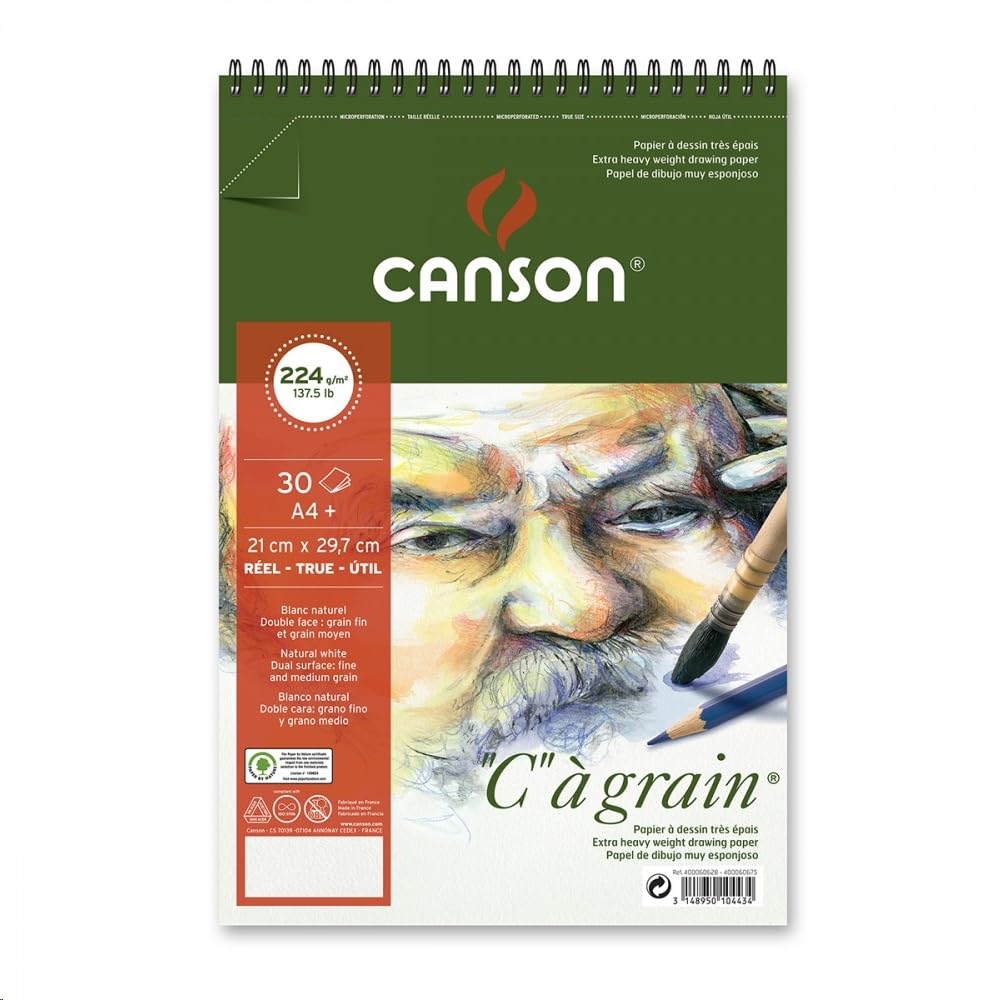 Canson Spp Cancag 30S A4+ 224G Spiralli Eskiz Blokları