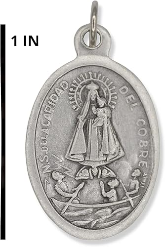 Miniatura 5 de Lot de 5Nuestra Senora de la Caridad del Cobre 1 Medallas Plata Oxidado Nuestra Señora de la Caridad