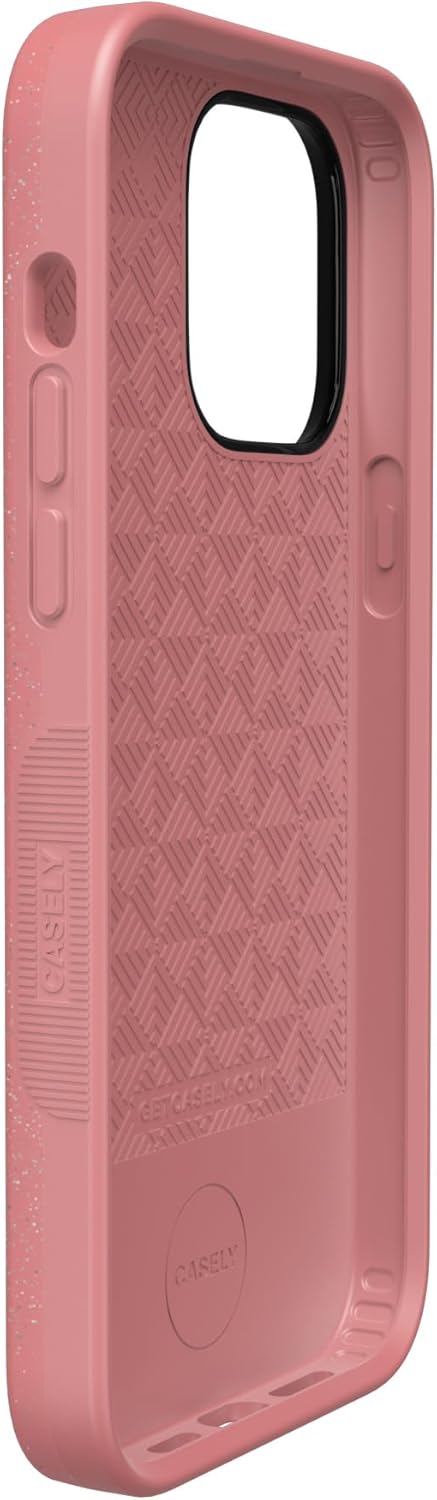 Casely iPhone 14 Pro Case | Starfish Wishes | Coral Pink Shimmer | Bold Protective Design | Compatible with MagSafe - Image 5