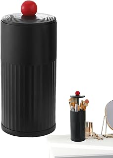 Cosmetic Brush Holder | 21x10.5cm Make Up Brush Storage For Vanity | Waterproof Makeup Brushes Holder With Lid, Makeup Brushes Container For Perfume, Jewellery, Dresser, Vanity, Bedroom