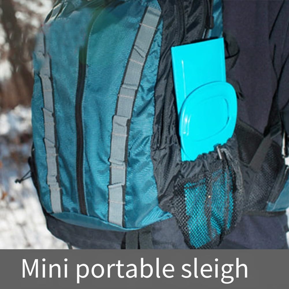 Luge à ski pliable, compacte et portable, parfaite pour s'amuser en hiver, traîneau pliable pour skis d'hiver bancs de ski
