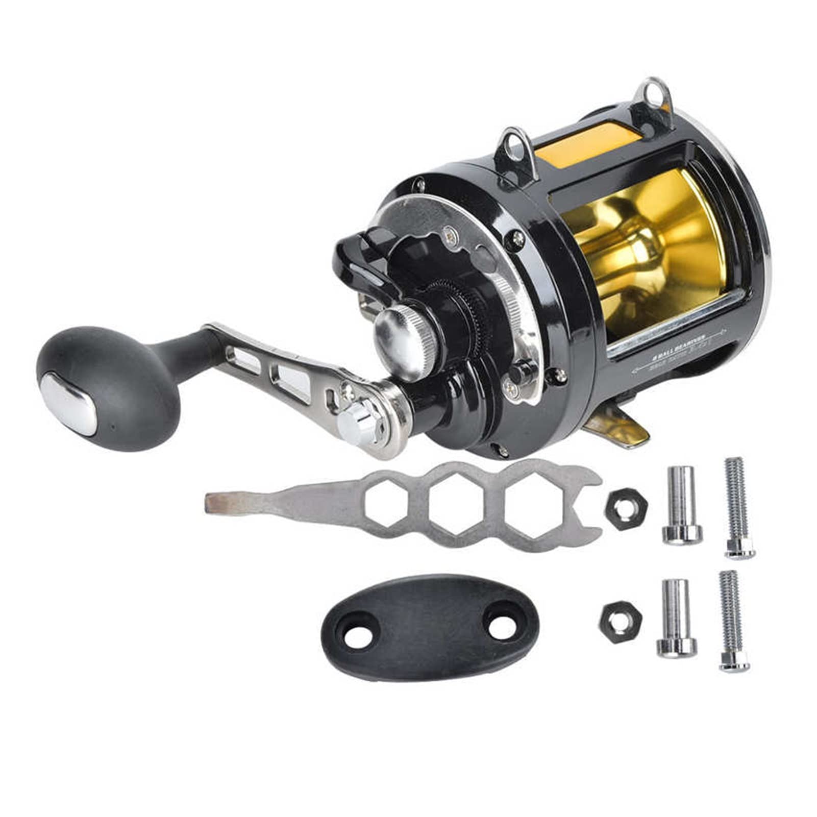 Moulinet conventionnel TwinFish levier traînée 55 lb pêche à la traîne