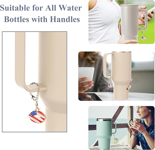 Miniatura 4 de WDG 2 dijes DWG para Stanley Cup Rainbow Flag Charms Pride LGBT lindos dijes para vaso Stanley