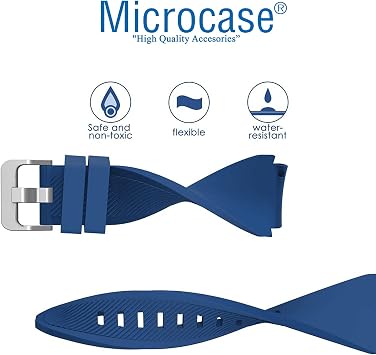 Microcase Xiaomi Amazfit Pace Akıllı Saat için Silikon Kordon Kayış - KY7 (Mor)
