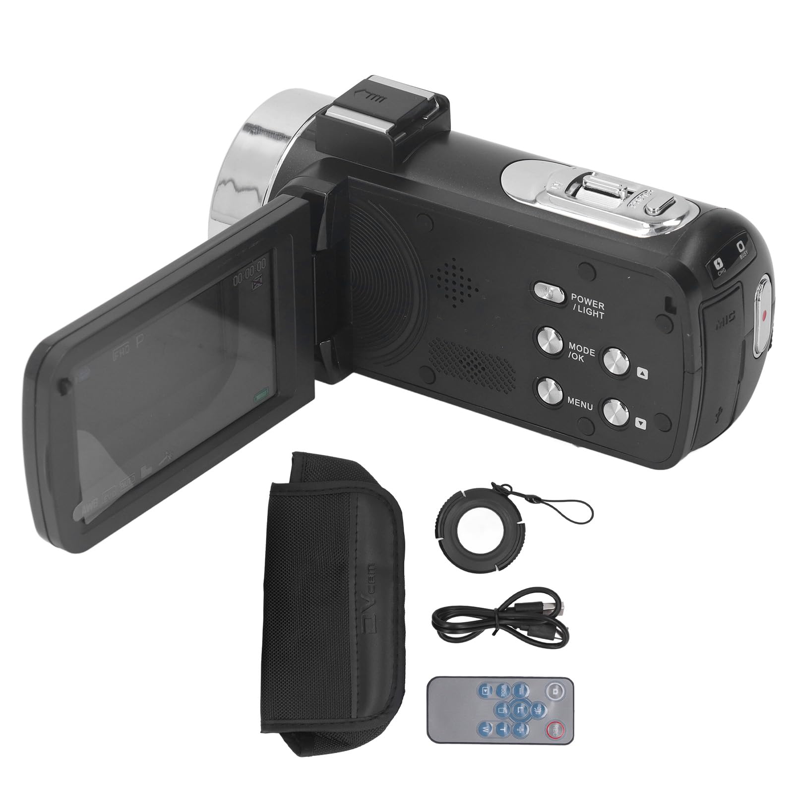 Amazon | 1080P 30MP デジタルビデオカメラ、3.0インチ回転スクリーン
