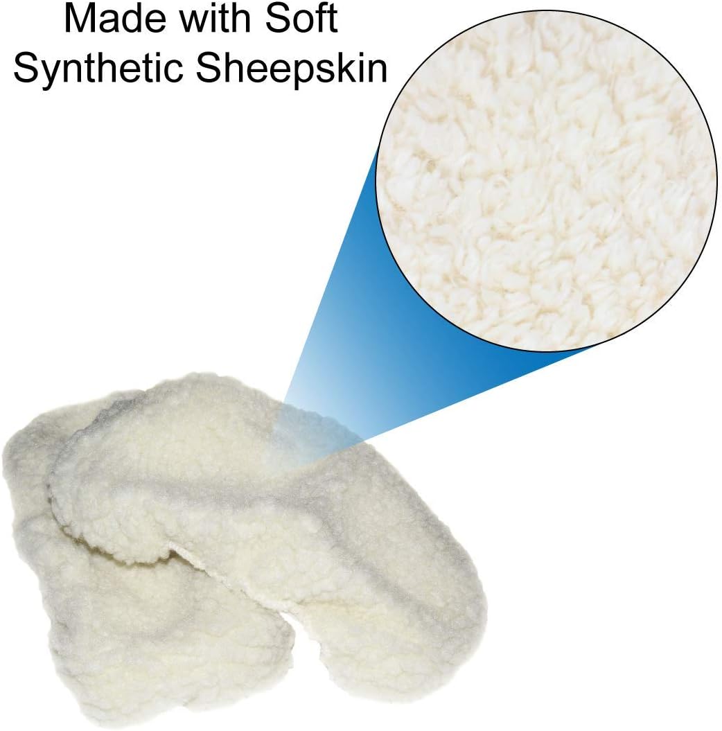 Rehabilitation Advantage Sheepskin Wheelchair Armrest Covers, Large : Health & Household