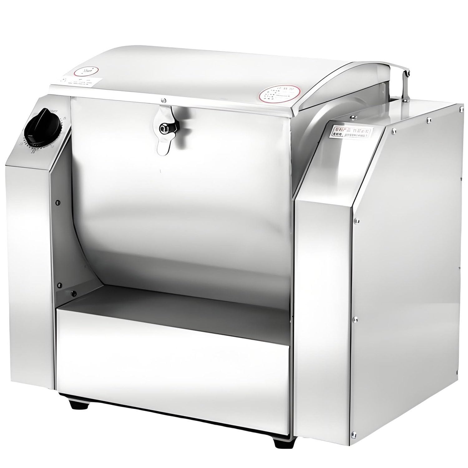 Bybodi 220V Flour Mixer Machine Dough Maker,Commercial Dough Mixer,Electric Food Flour Mixer,Stainless Steel Mixer,Fully Automatic Dough Kneading Machine,For Schools Bakeries Restaurants Pizzerias -8Kg