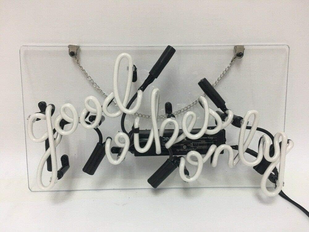Black Friday Clearance Neon Signs Wall Light for Home Decor or Bar Wall Neon Light Sign Provides Light for Parties, Living Spaces, or Restaurants Good Vibes only Exclusive Neon Signs Wall Light for Home Decor or Bar Wall Neon Light Sign Provides Light for Parties, Living Spaces, or Restaurants Good Vibes only