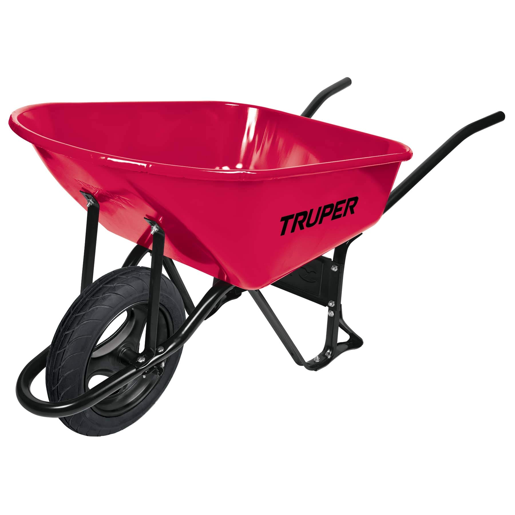 TRUPER Metal Wheelbarrow 100 Litres Unbreakable Wheel with Bearings for Construction Construction and Gardening 580 kg Capacity
