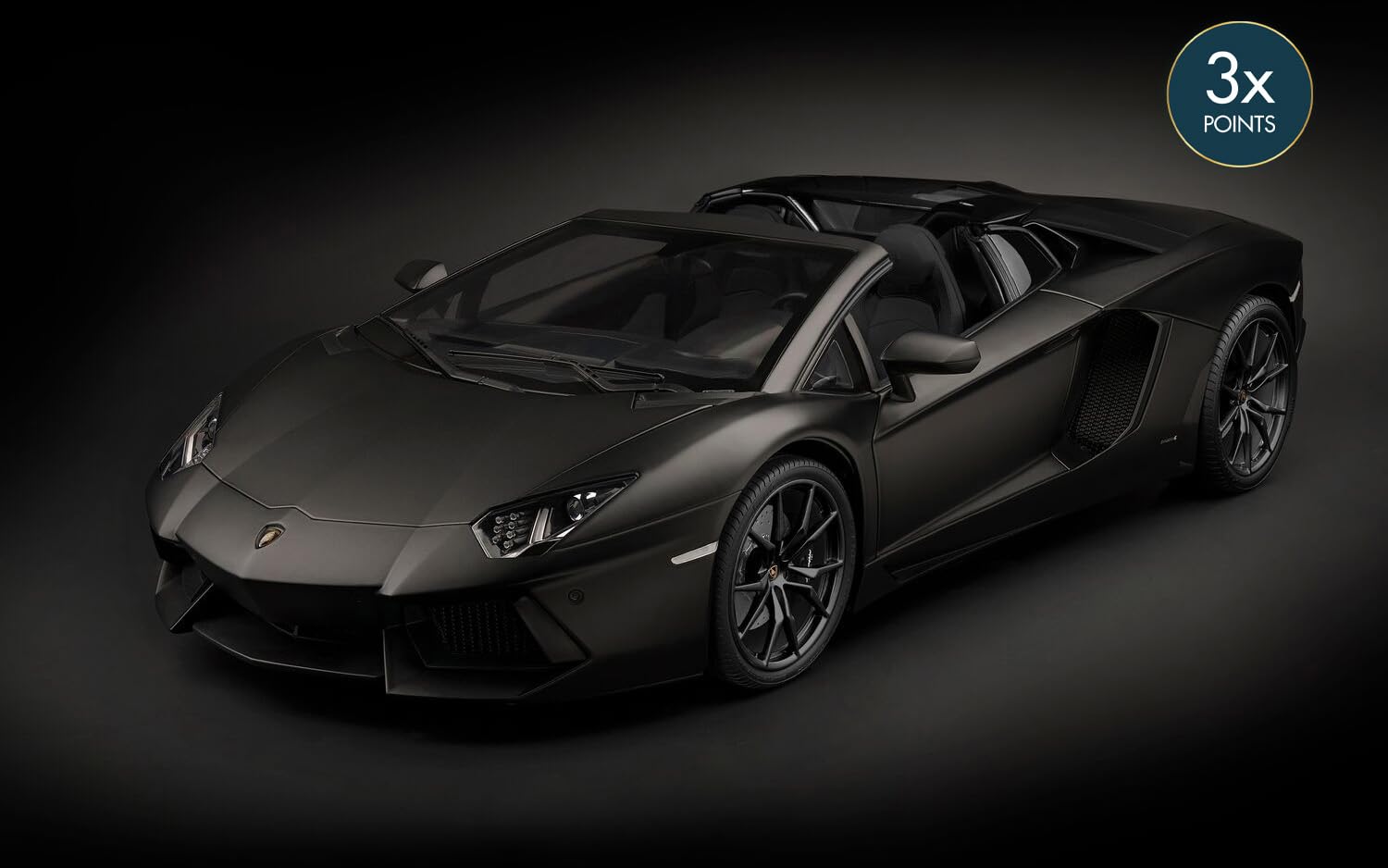 ポケール Pocher Aventador LP 700-4 1/8 完成品 Pocher - 1/8 Lambo Aventador LP700-4 Roadster Nero Nemesis (4/24