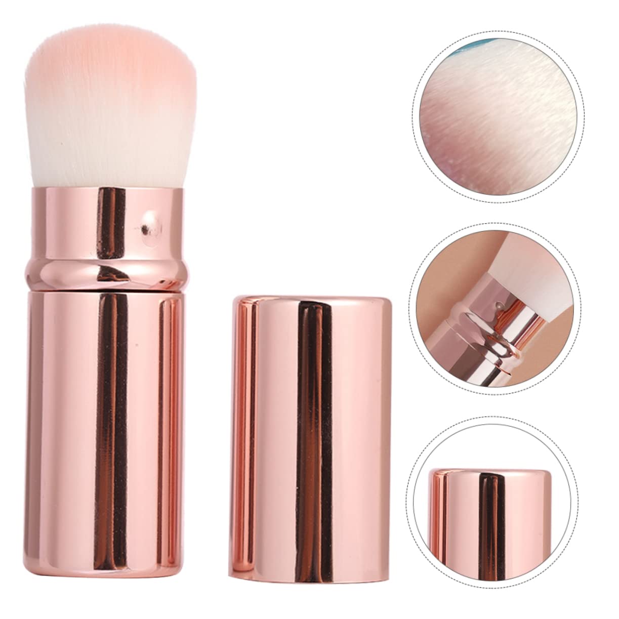 NULYLU Blush Brush for Cheeks Fluffy Makeup Brush Blending Tool Women Compact and Fashionable