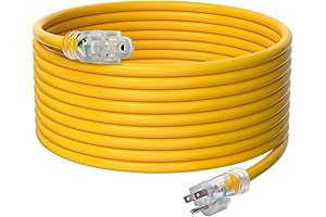 VEVOR 12/3 Gauge Outdoor Extension Cord 25 Feet