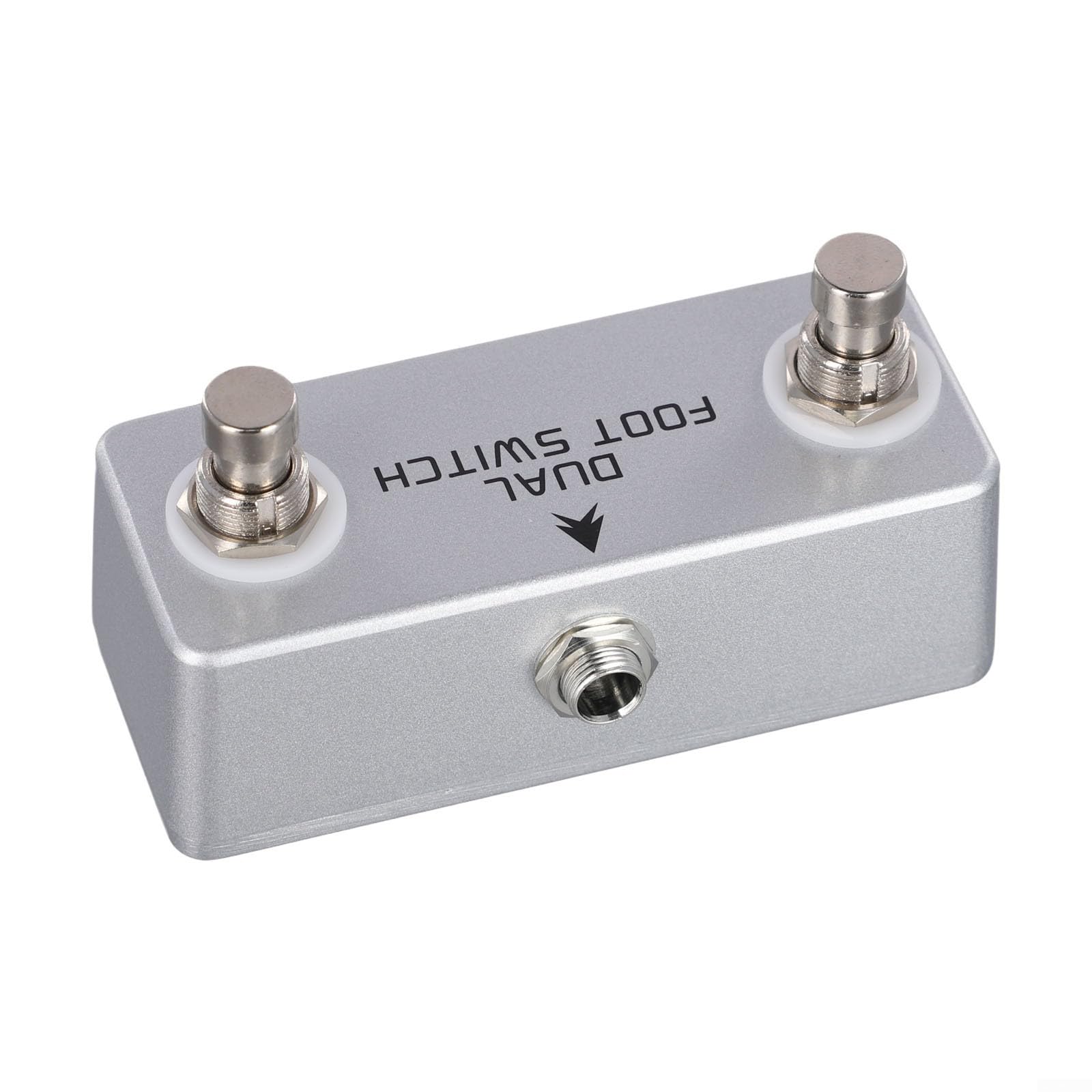 Doppio interruttore a pedale a scatto per amplificatori per chitarra ed effetti a pedale True Bypass Metal Switch per controllo delle prestazioni del palco