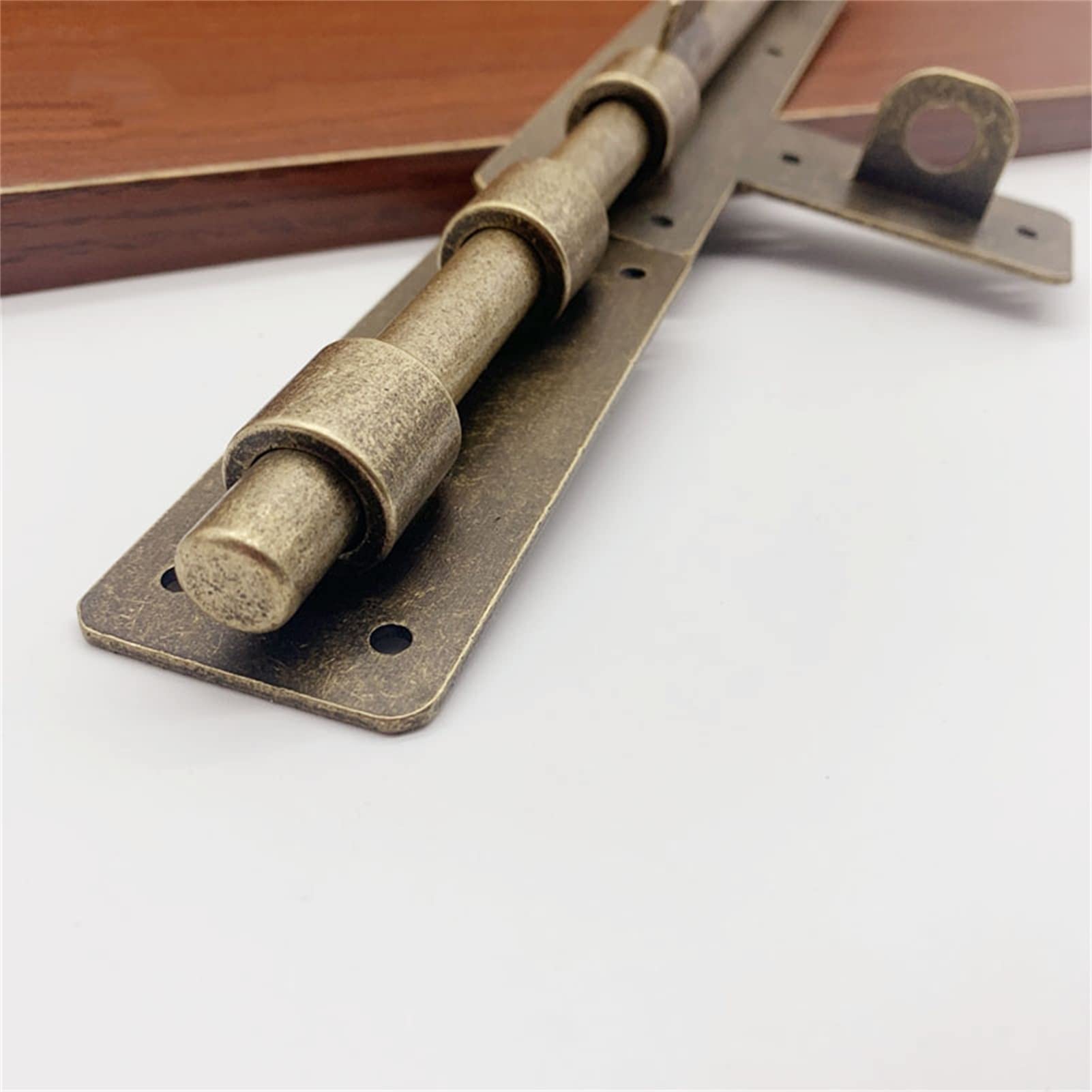 Cerradura del pestillo de la Puerta, Tobogán de Seguridad Perno de Barril con Cobre Puro for mantenerlo Seguro y Privado, Pestillo de Puerta Cerradura Deslizante con Tornillos(Right,42cm)