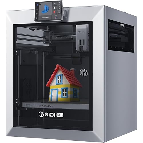 QIDI Q2 3D Printer 2025 Upgrade, Enclosed FDM with 65℃ Heated Chamber, Ultra Air Filtration, 600mm/s High Speed, AI Camera, Full Auto Leveling, 270x270x256mm Build Volume, from Beginner to Expert