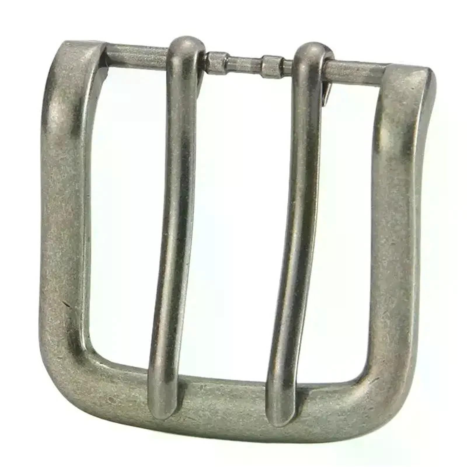 10piece 40mm Metal Belt Buckles para Cinturones | Double Pin Buckle End Bar Fit For 37mm-39mm Leather Belt Craft Parts