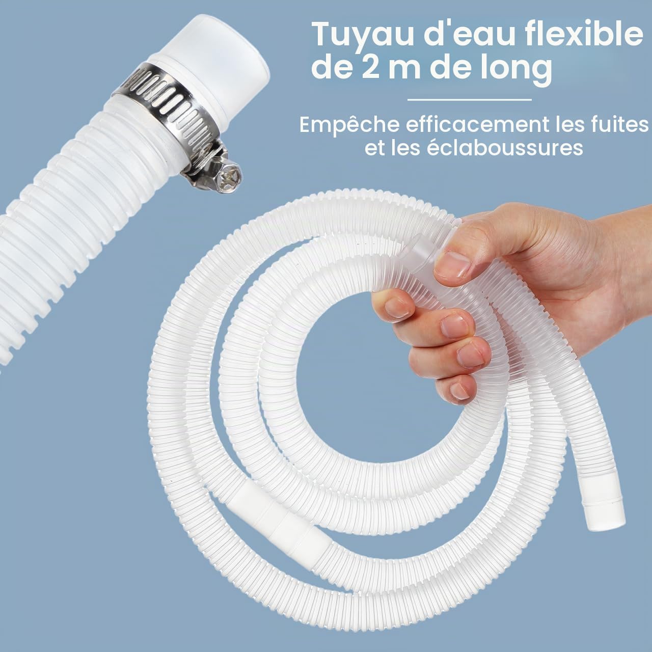 Mipcase Bac de récupération carré pour climatiseur d'extérieur avec évacuation, bac d'évacuation pour climatiseur extérieur, bac à eau pour climatiseur 17,3X15,7X1,2 pouces, robuste et polyvalent