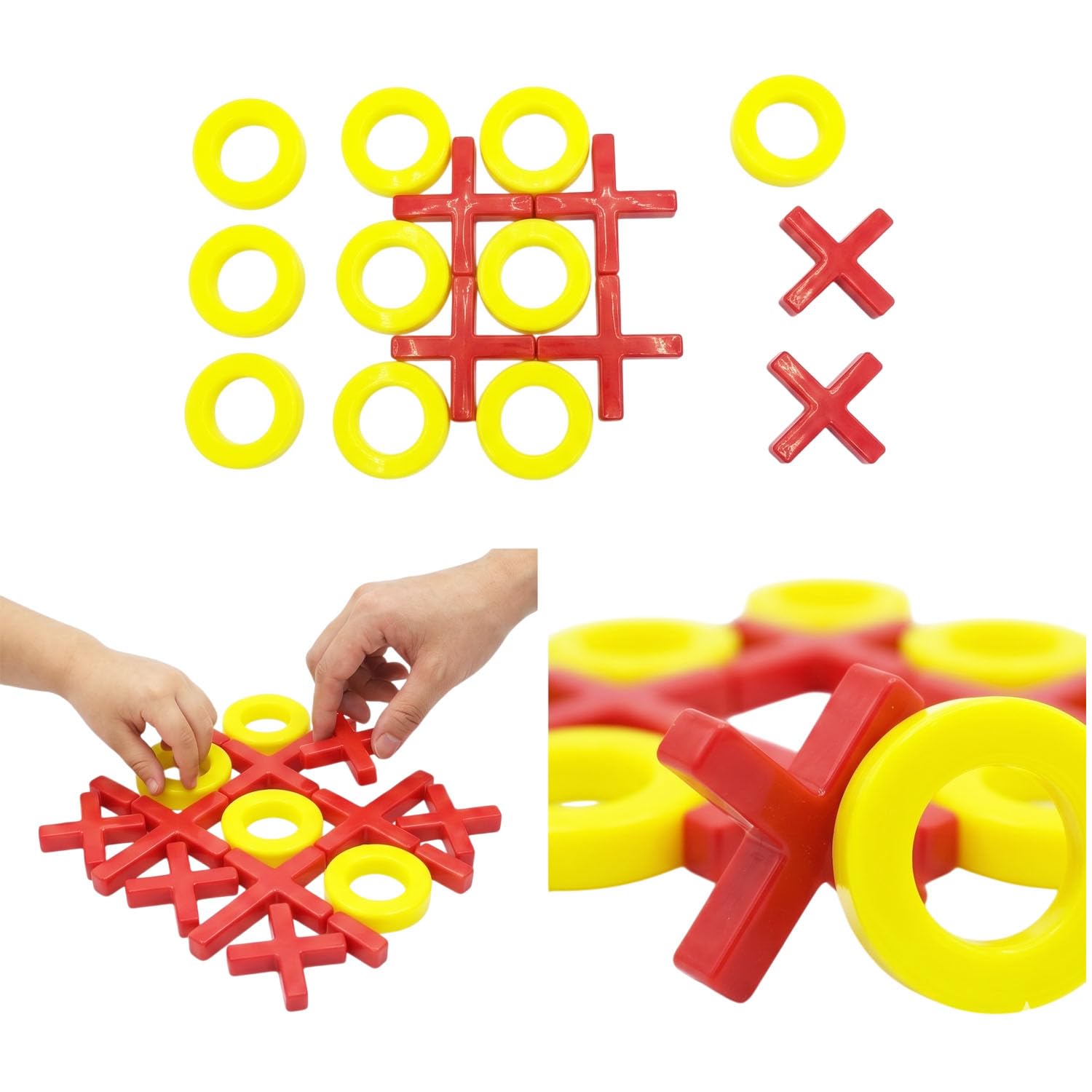 Buy NISKANET Classic Criss Cross Toy Game Set|Pack of 3|Yellow and
