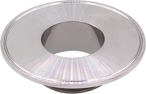 Miniatura 2 de DERNORD Reductor concéntrico sanitario con tres abrazaderas Trébol de acero inoxidable 304 Reductor de tapa de extremo de ajuste sanitario (Tri