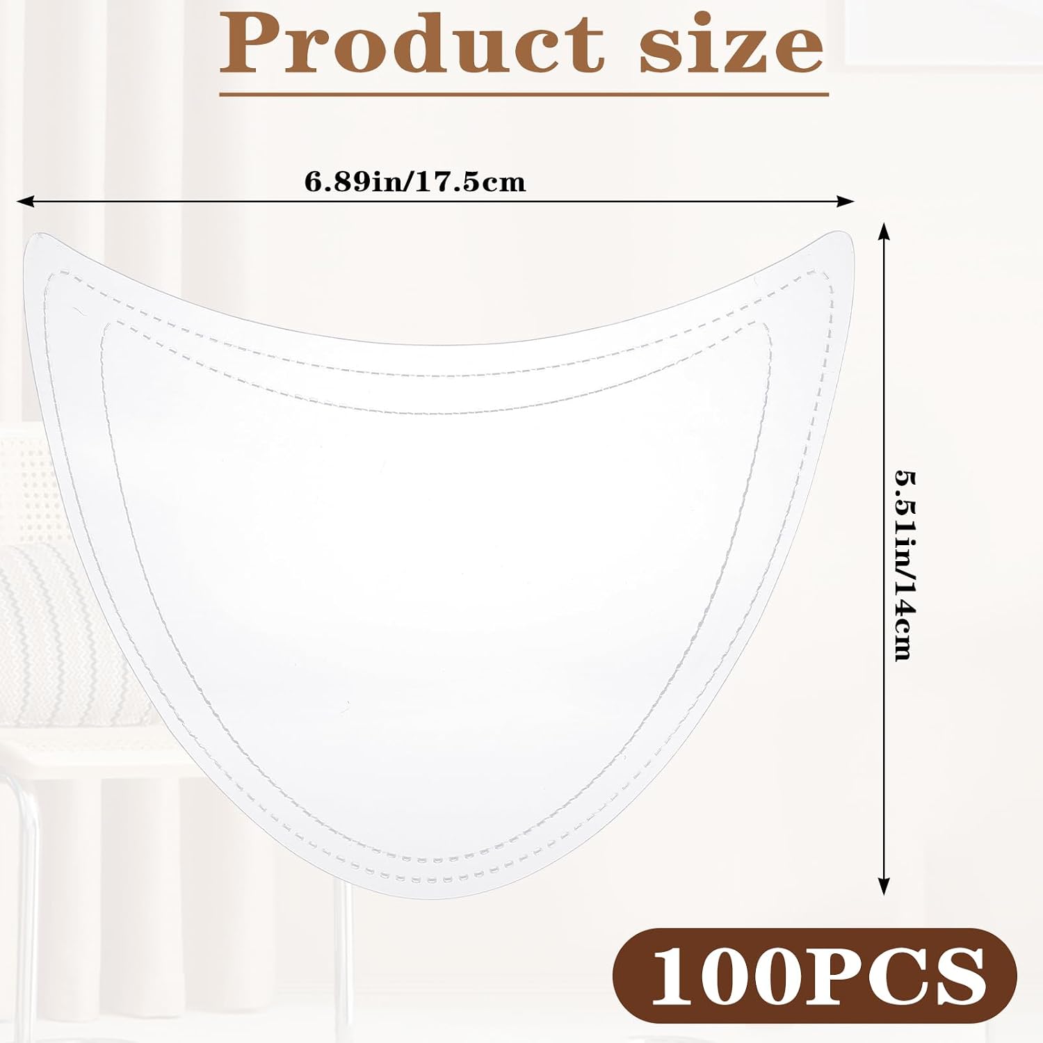 100PCS Clear Plastic Shoe Tree Inserts, Shoe Shaper Plastic Shoes Shaper Keeper for Unisex, Crease Protector, Flexible Shoetree Shapers Stretcher