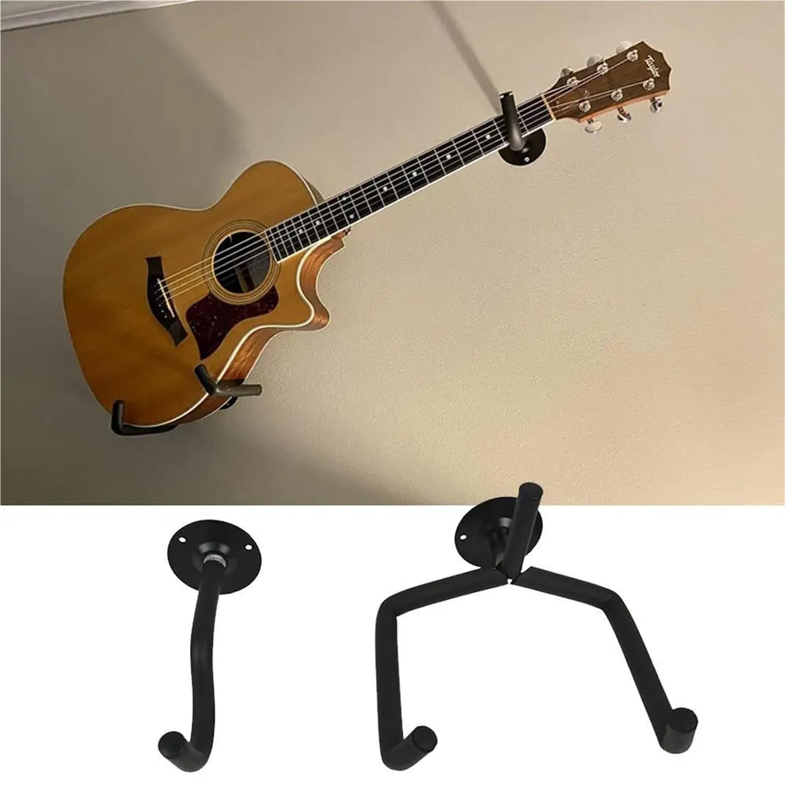 Supporto da parete orizzontale in metallo for chitarra acustica, basso, violini, mandolini, strumenti di supporto for esposizione a doghe Per Guitar