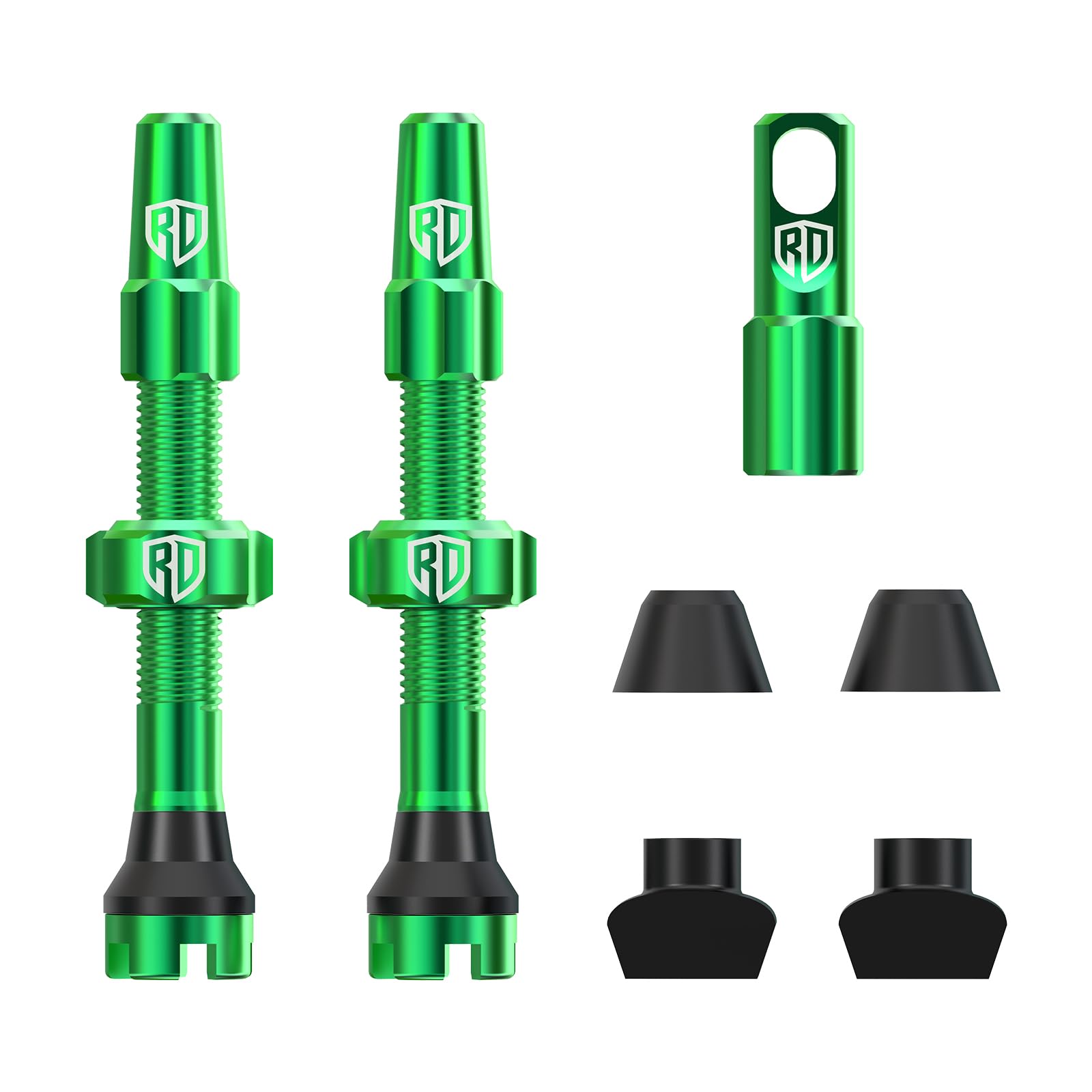 RACEDUEL Tubeless Valve Stems Presta Valves Stem Aluminum 44MM/60MM/80MM