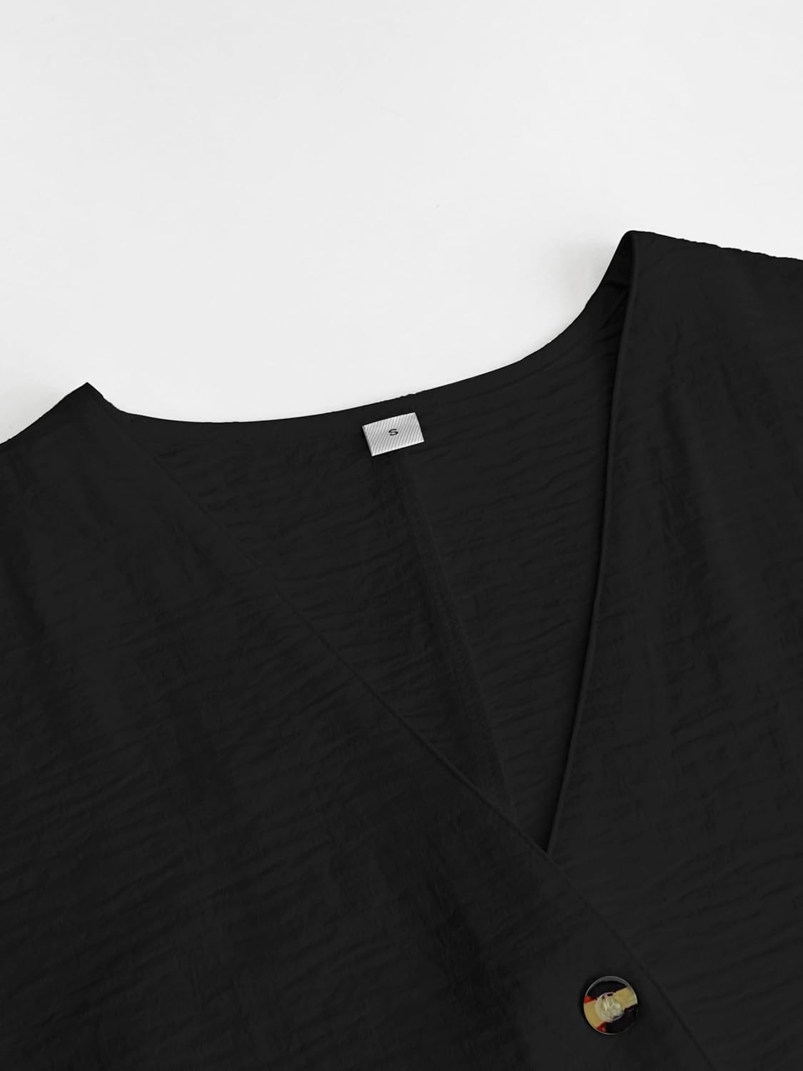 HVT Women's 2026 Summer 2 Piece Short Sets Sleeveless V Neck Button Down Suit Vest Tops High Waist Shorts Business Outfits - Image 3