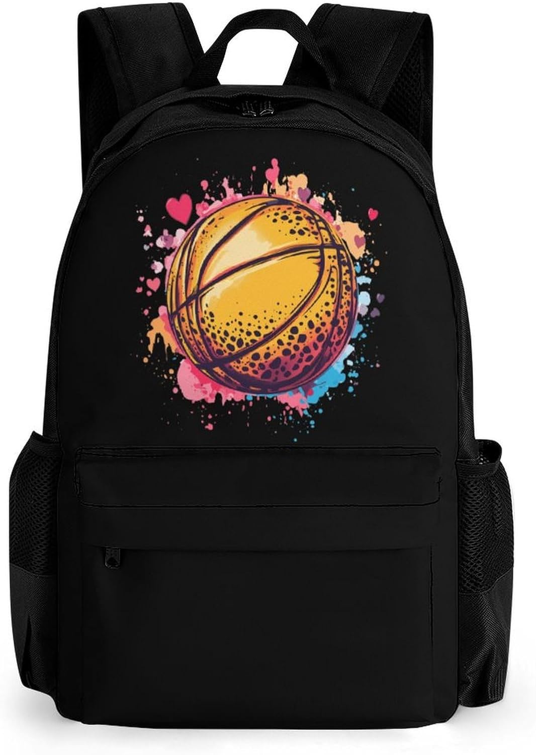 Cute Basketball Leopard Print Laptop Backpack for Men Women Fashion Computer Bag Business Travel Daypack