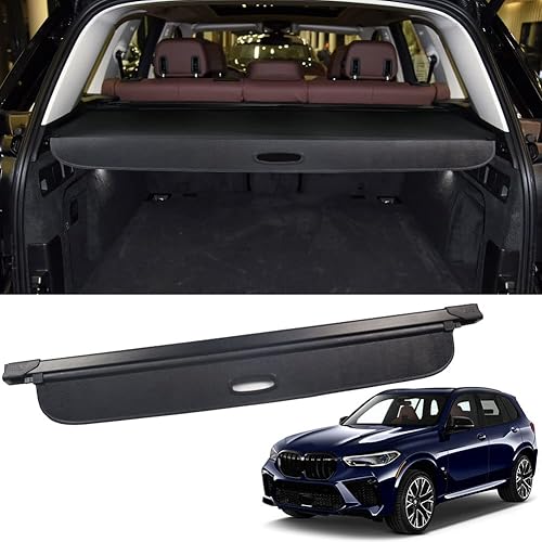 Marretoo Cubierta de maletero de carga para BMW X5 2019 2020 2021 2022 2023 2024 para BMW X5 Accesorios Versión de actualización Cubierta retráctil