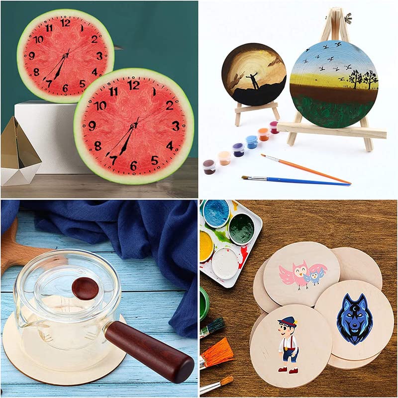 Image of SWAGSTATION MDF Coaster Art Boards, 25 Pcs, 4 Inch Round, 3mm Thick