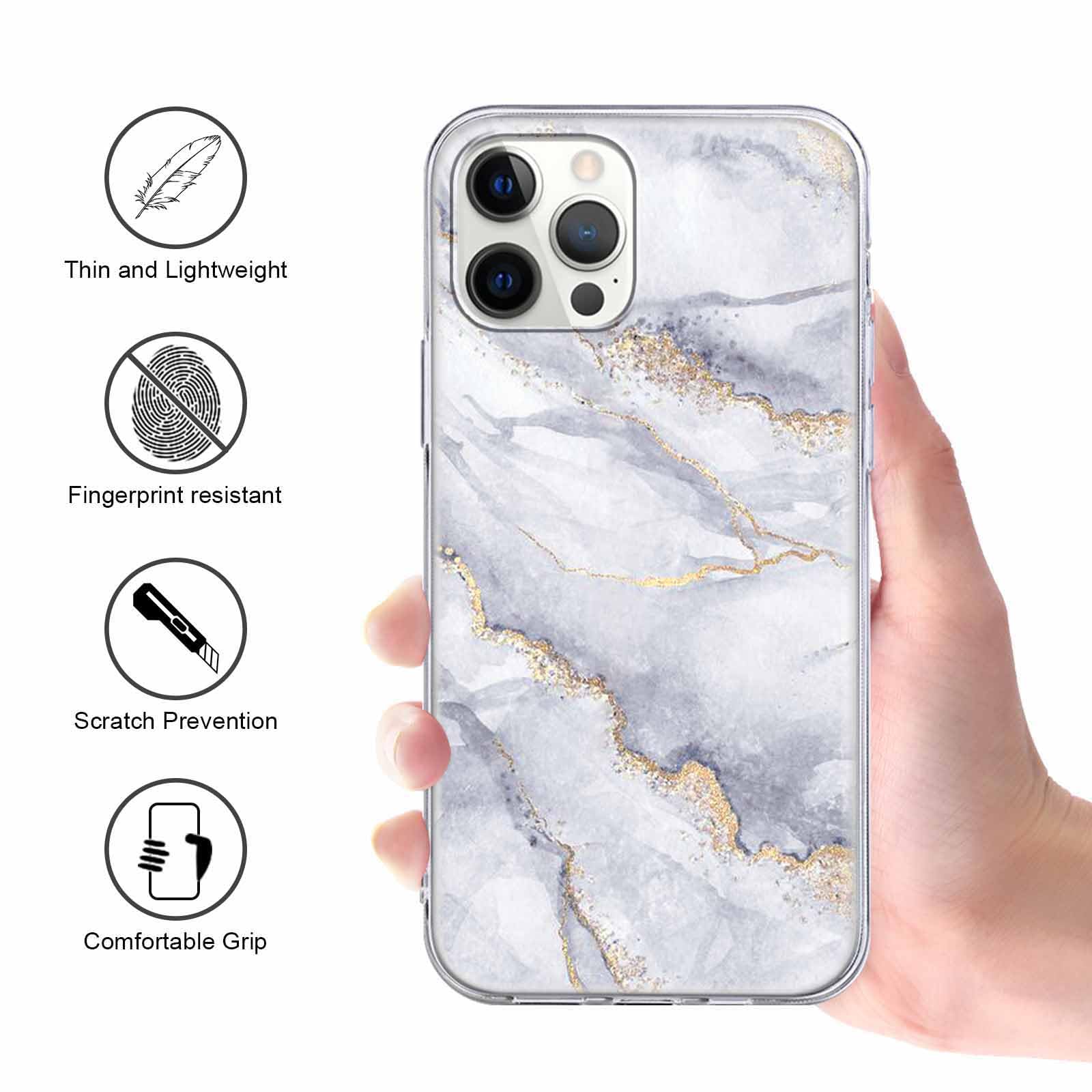 Custodia A Portafoglio Premium Per IPhone 13 Pro - Elegante Marmo - Foto 8