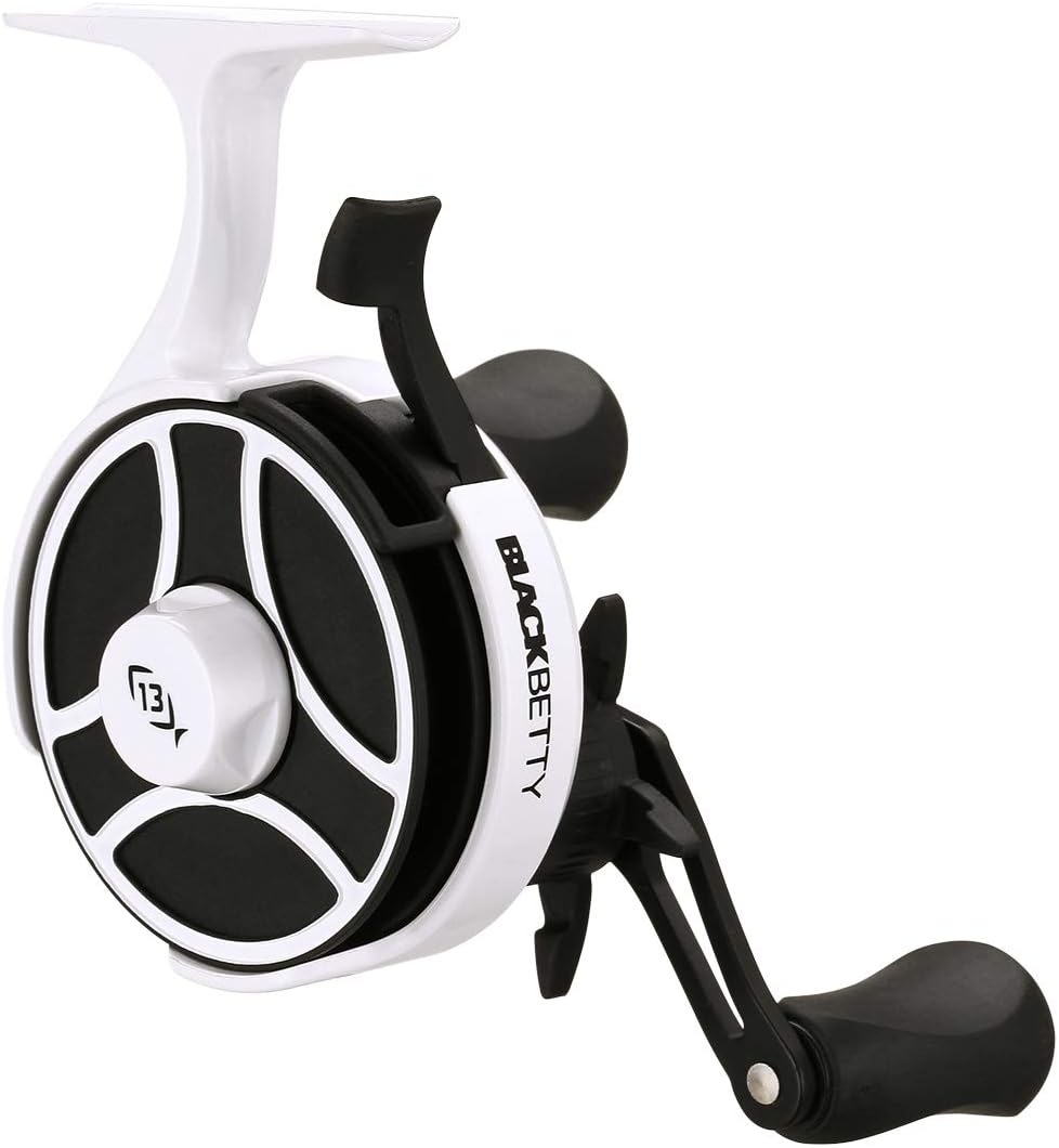 13 FISHING Black Betty Freefall Ghost Inline Ice Fishing Reel