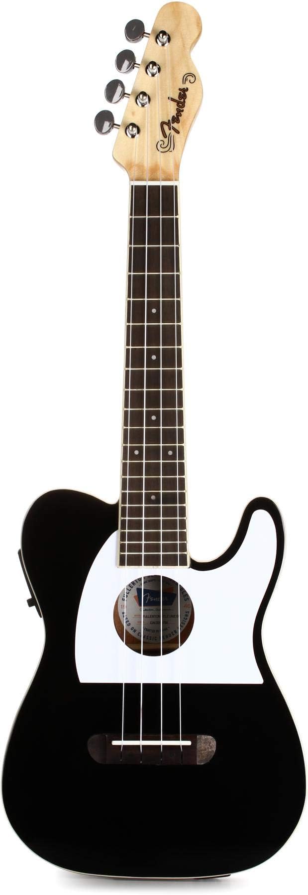 Fullerton Tele Concert Ukulele, Black