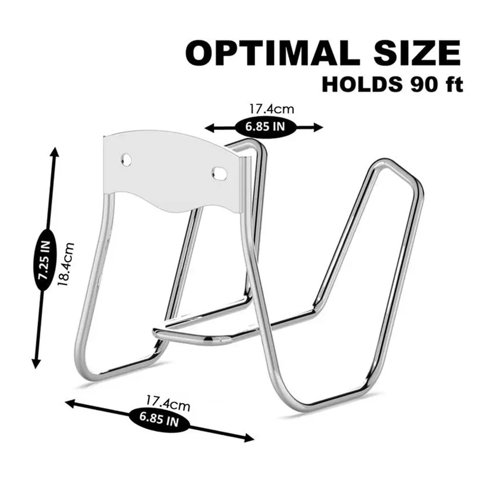 Forniture da giardino 1 pz Fissato Al Muro Tubo Da Irrigazione Da Giardino Tubo Gancio Cremagliera In Metallo Rubinetto Tubo di Irrigazione Organizzatore Supporto di Stoccaggio Tubo di Avvolgimento Te