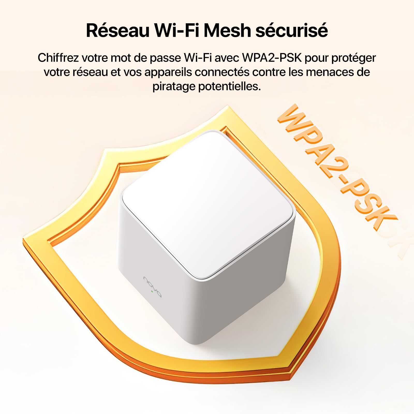 Tenda WiFi Mesh Nova MW5G AC 1200 - Système WiFi Mesh Couverture de 3 à 5 pièces- Remplacement Routeur Répéteur WiFi pour Toute la Maison - Compatible avec Toute Les Box Fibre - 3 Pack