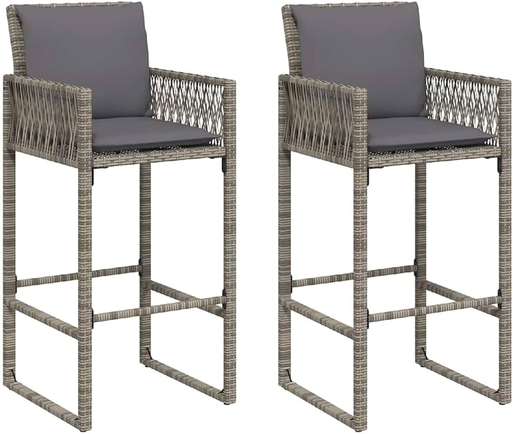 Amazon.co.jp: vidaXL ガーデンバースツール 2点 クッション付き Amazon.co.jp: vidaXL ガーデンバースツール 2点 クッション付き