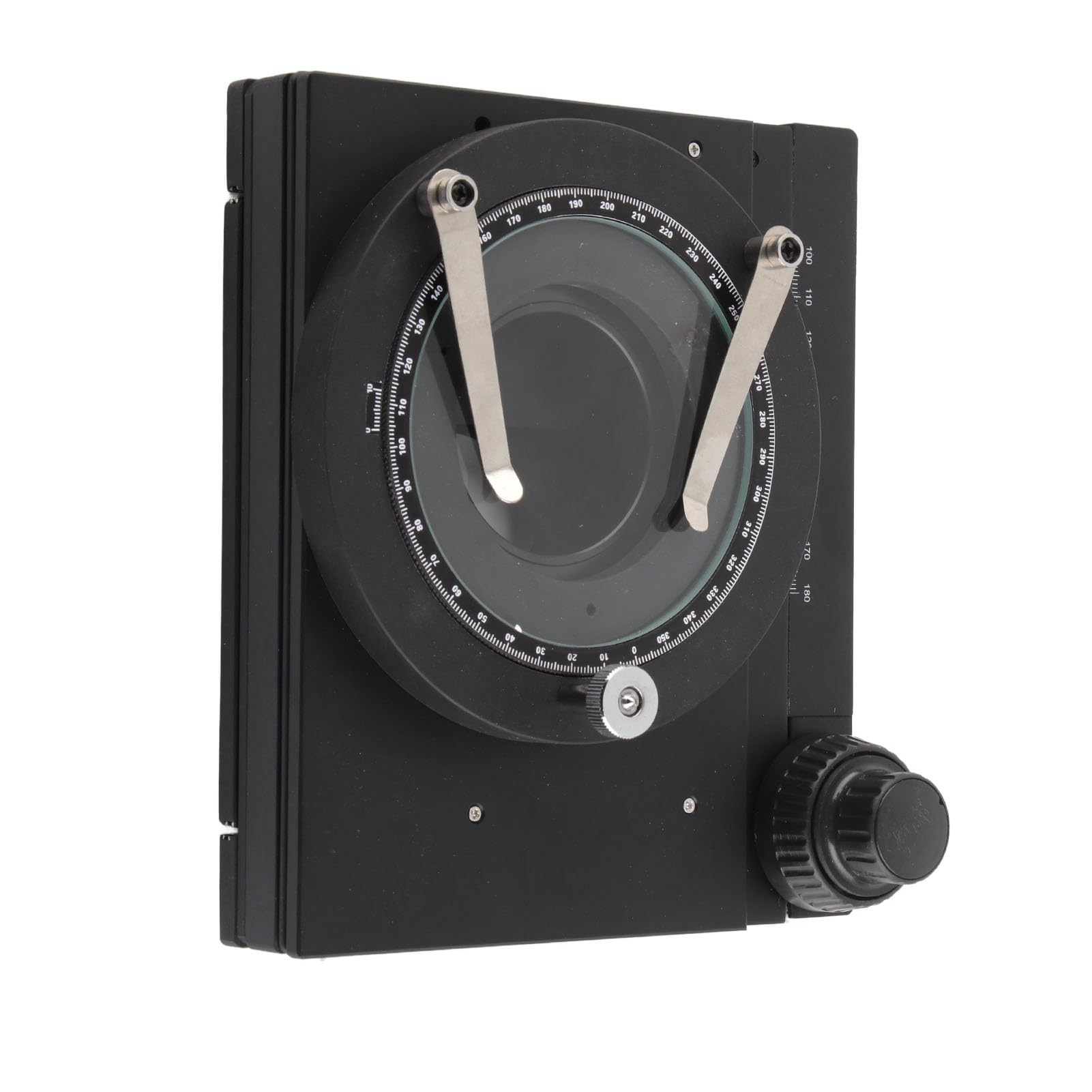 FTVOGUE Microscopio X Y Plataforma de Microscopio de Aleación de Etapa Móvil con Lente de 3,7 Pulgadas Recorrido de 60 X 55 Mm Escala de 1 Mm para Estéreo Cámara Industrial Medición de Laboratorio