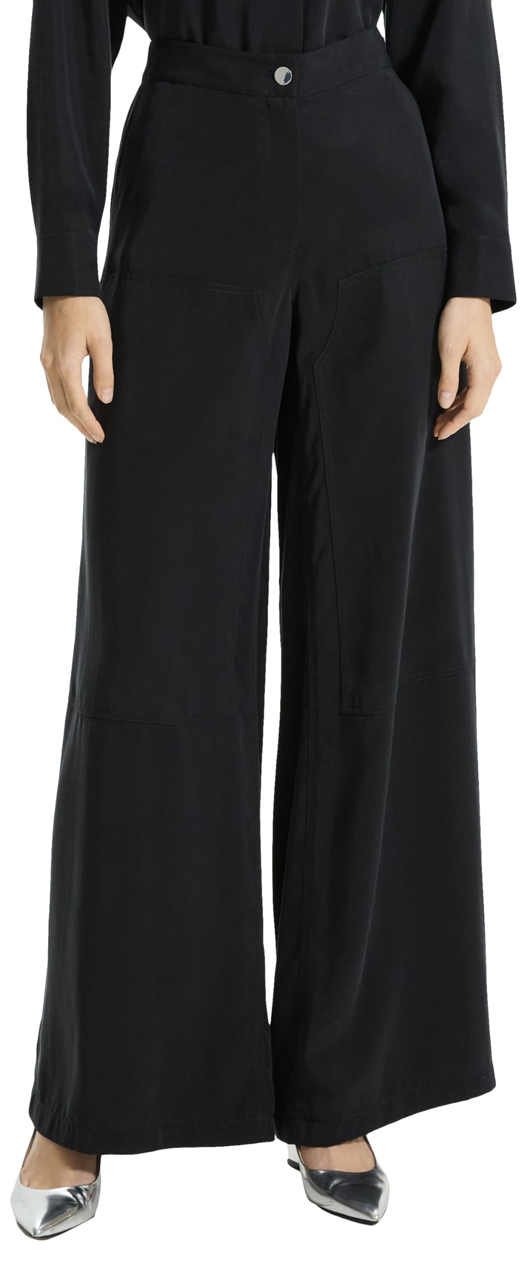 パンツ THEORY Woman Pants Black O1109202 001 Womens Theory Black Pull On Pants 2 | eBay